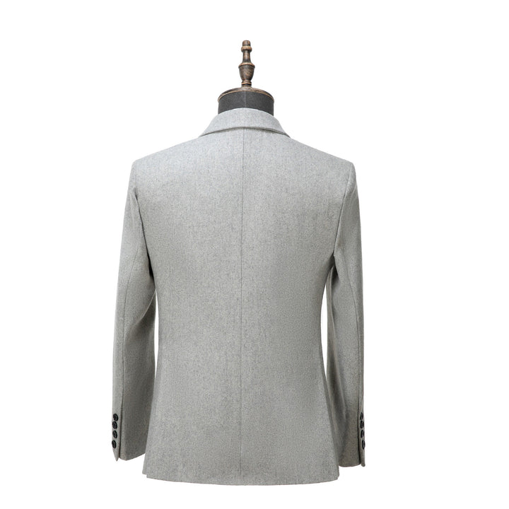 Men's Casual Tweed Notch Lapel Blazer mens event wear